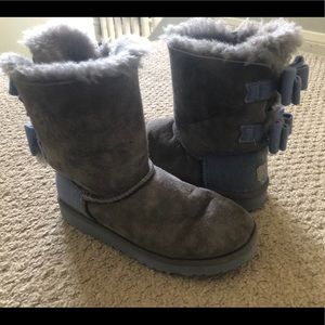 Ugg shearling boots with bows